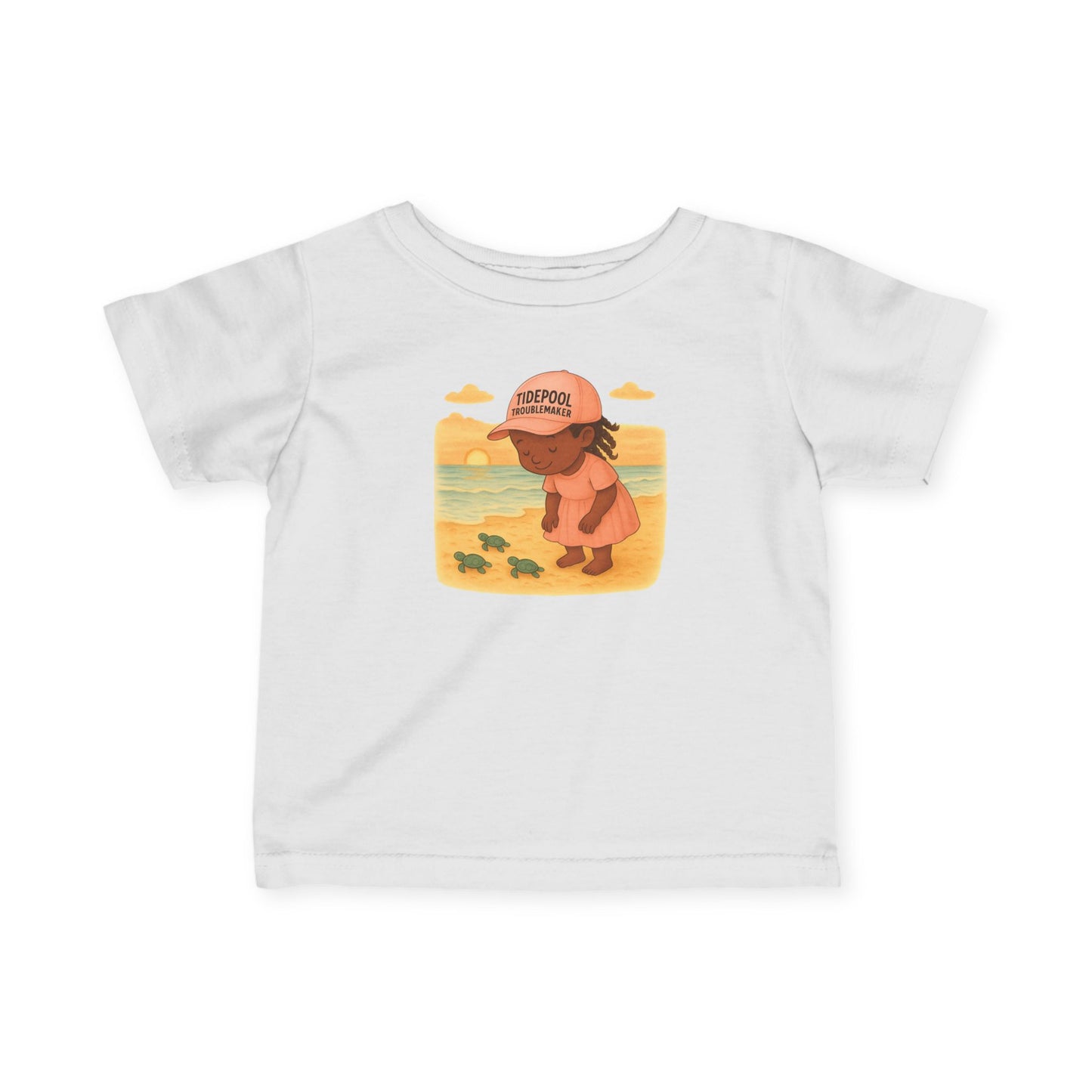 Infant Girls Turtle Tee - Baby Turtle
