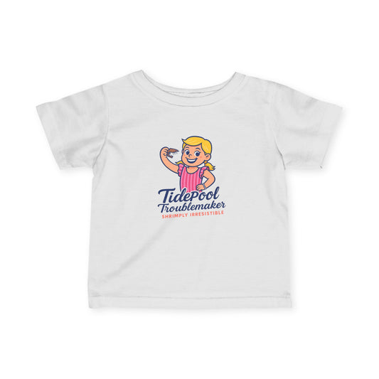 Infant Girls Shrimp Tee - Shrimply Irresistible