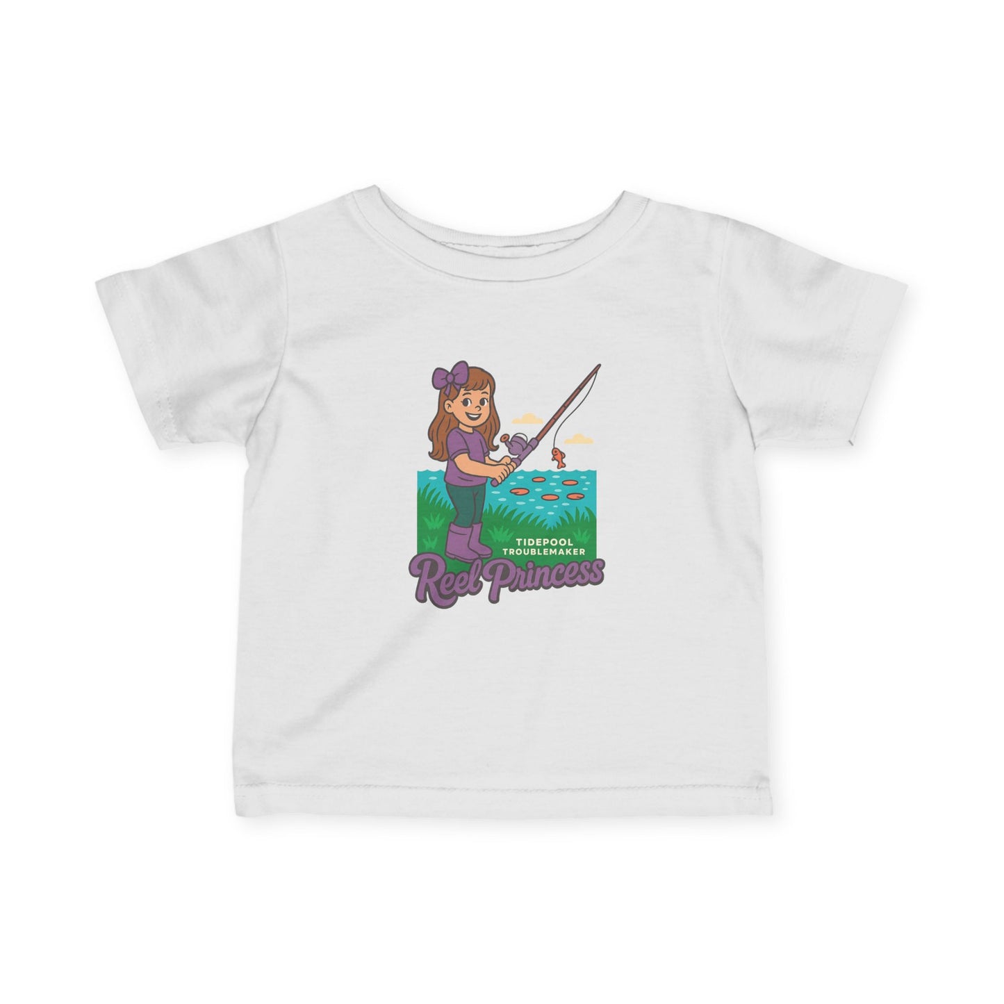 Infant Girls Fishing Tee - Reel Princess