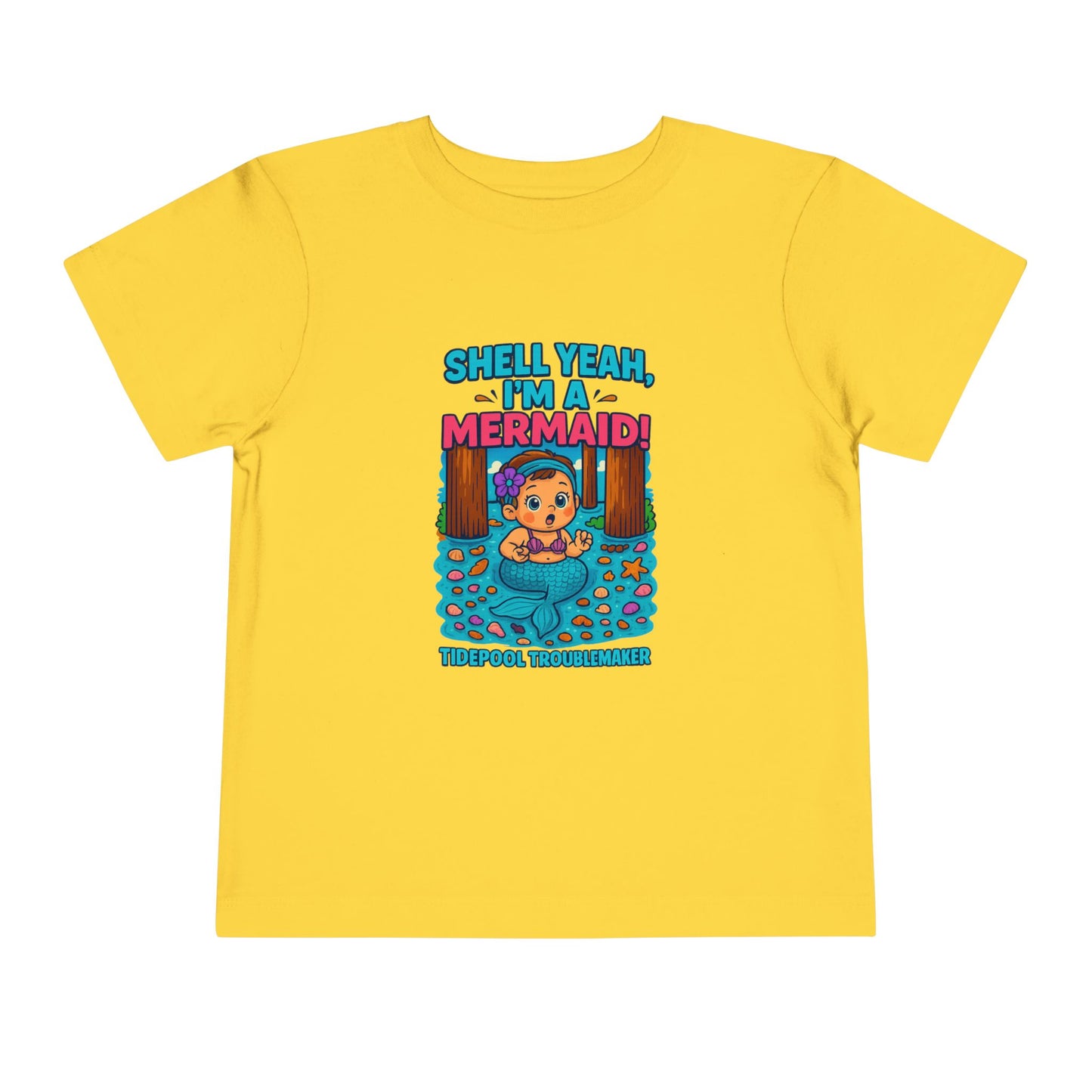 Toddler Girls Mermaid Tee – Shell Yeah, I’m a Mermaid