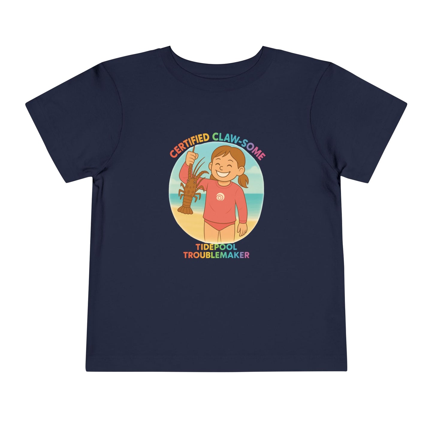 Toddler Girls Crab Beach Tee – Certified Claw-Some