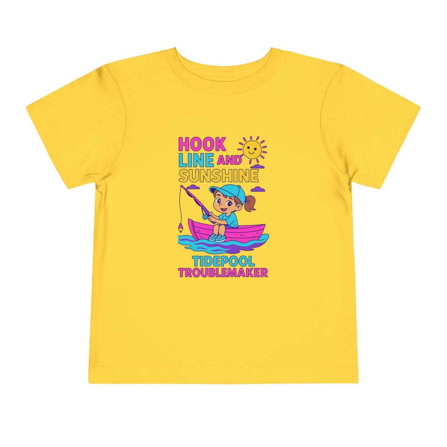 Toddler Girls Fishing Tee – Hook Line and Sunshine