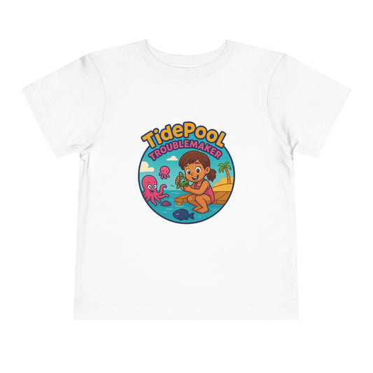 Toddler Girls Beach Tee – Tidepool Troublemaker