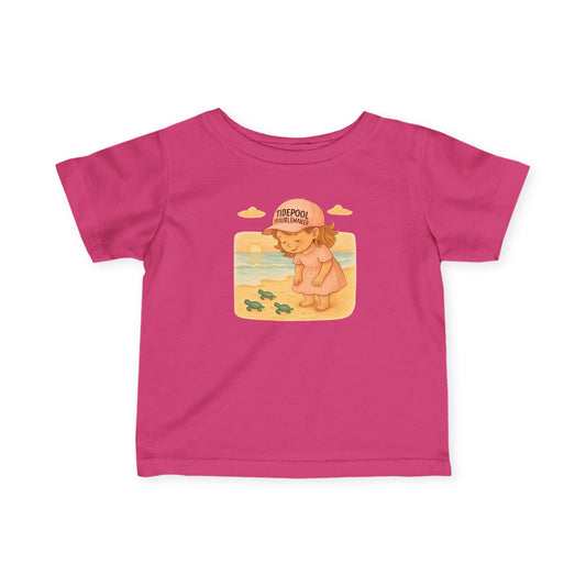 Infant Girls Turtle Tee - Baby Turtle