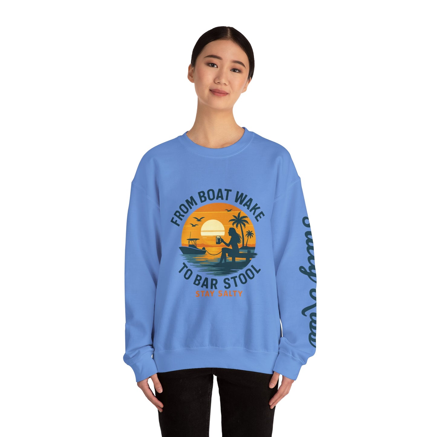 "From Boat Wake to Bar Stool" Crewneck Sweatshirt