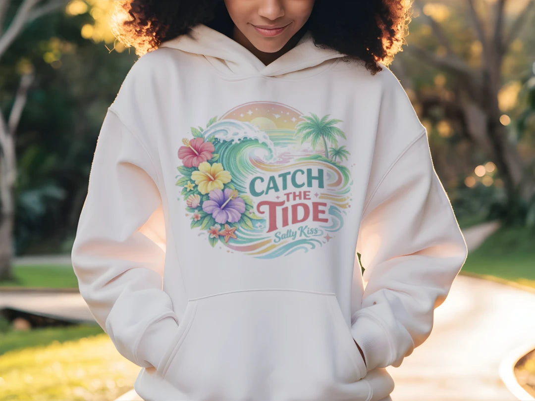 Women's Hoodie - Catch the Tide by Salty Kiss coastal apparel