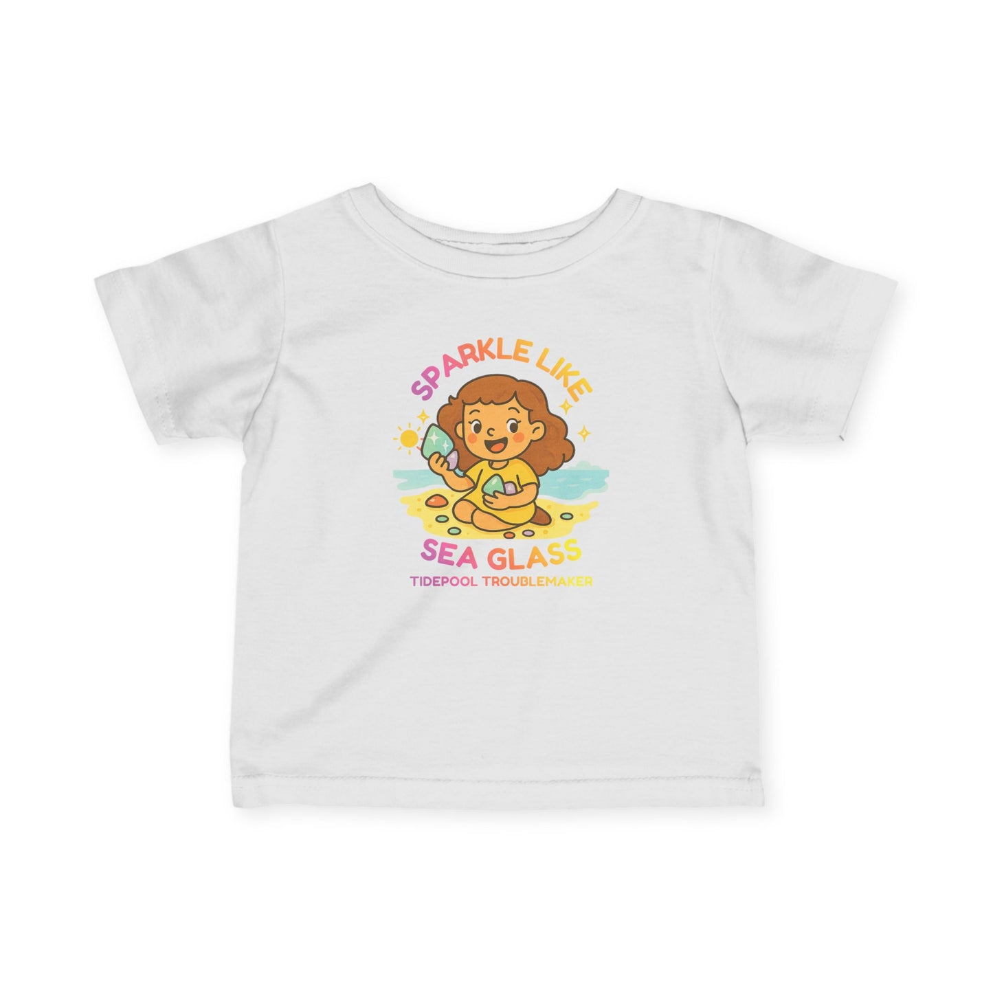 Infant Girls Sea Glass Tee - Sparkle Like Sea Glass
