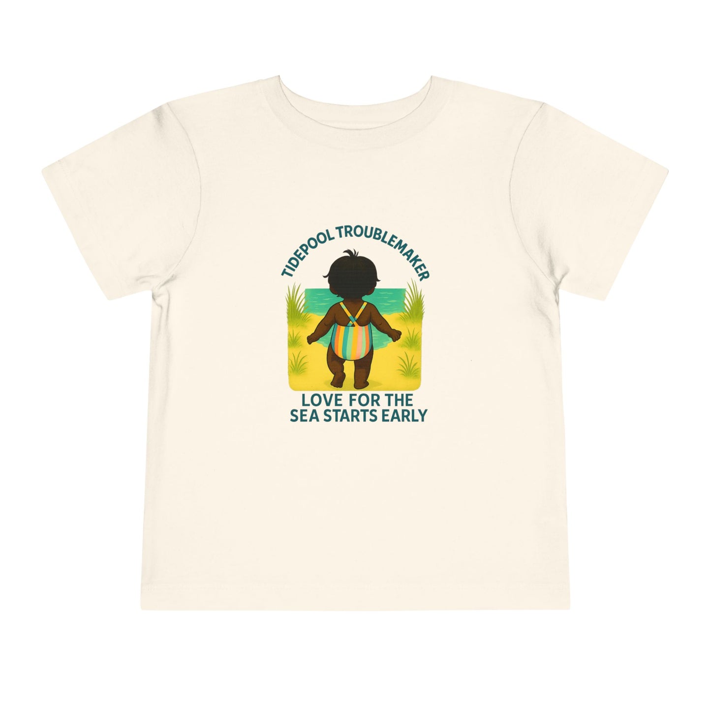 Toddler Girls Coastal Beach Tee – Love for the Sea Starts Early