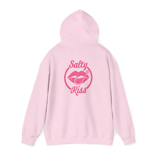 "Salty Kiss" Heavy Blend™ Hoodie - pink logo