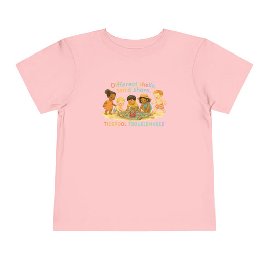 "Different Shells, Same Shore" Toddler Tee
