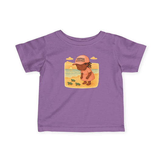 Infant Girls Turtle Tee - Baby Turtle