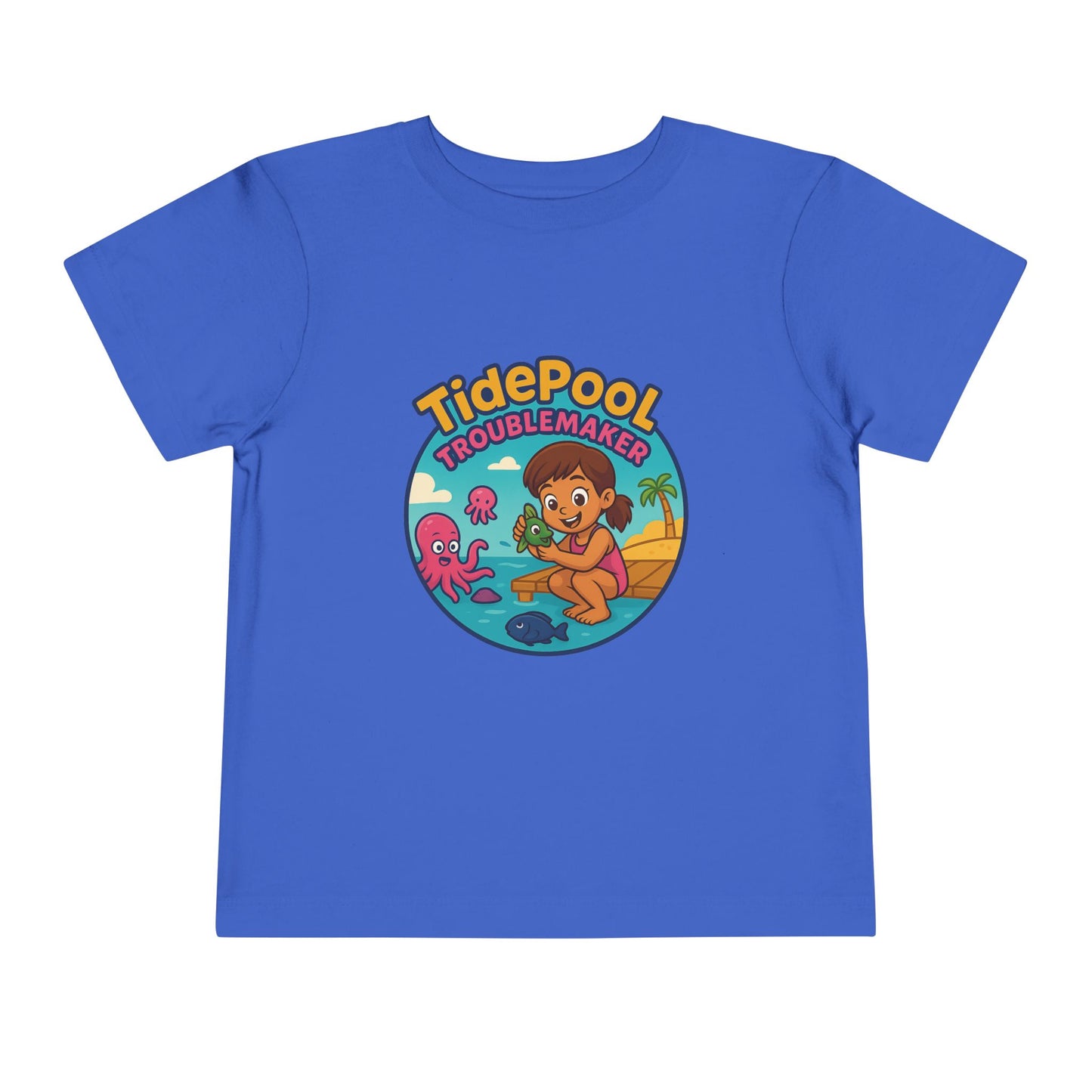 Toddler Girls Beach Tee – Tidepool Troublemaker