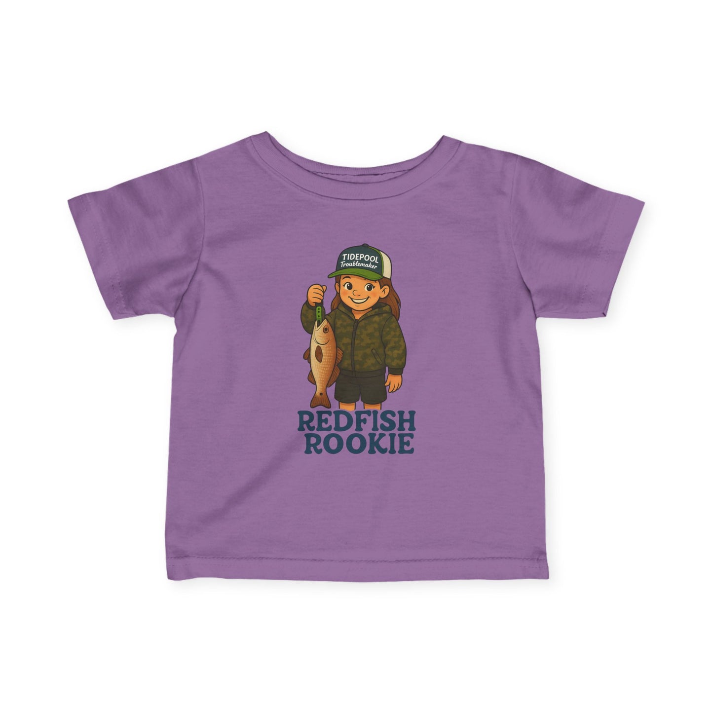Infant Girls Fishing Tee - Redfish Rookie
