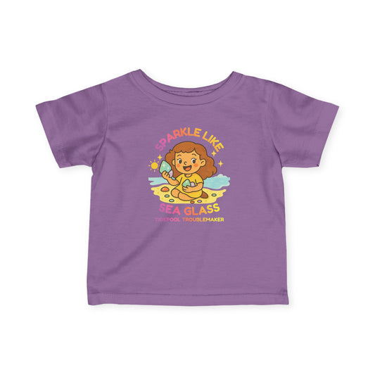 Infant Girls Sea Glass Tee - Sparkle Like Sea Glass