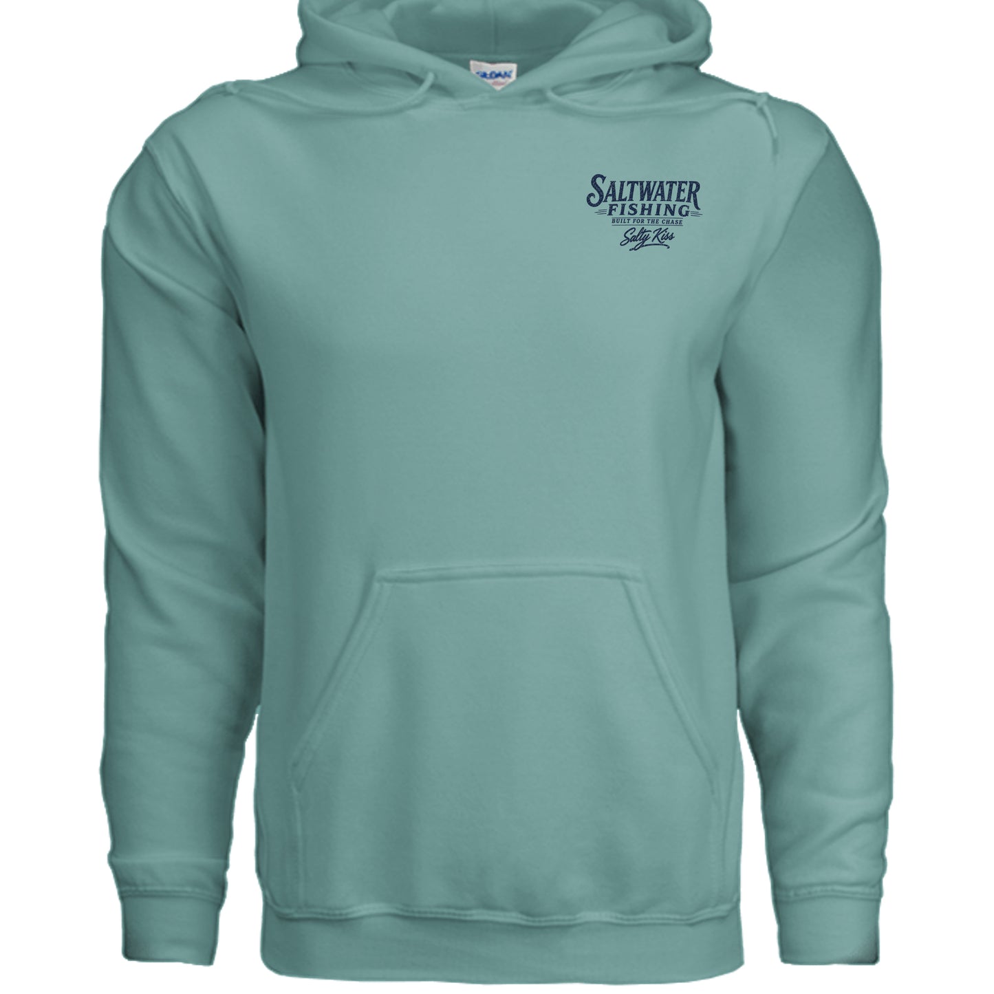 Men's Fishing Hoodie - Built for the Chase by Salty Kiss coastal apparel