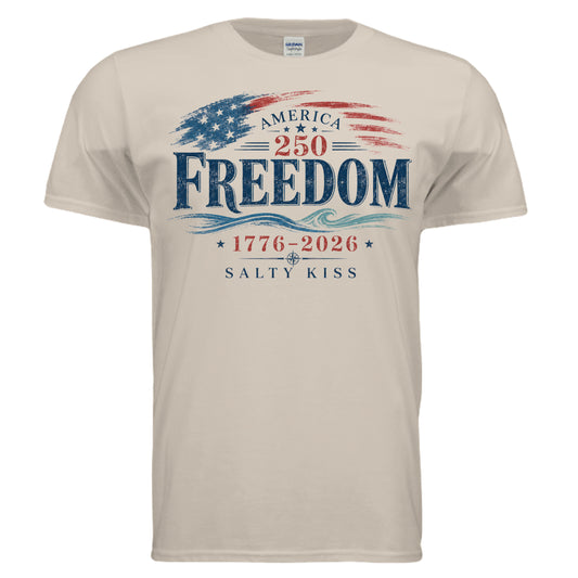 Summer of 250 - America 250 Freedom Graphic Tee by Salty Kiss coastal apparel