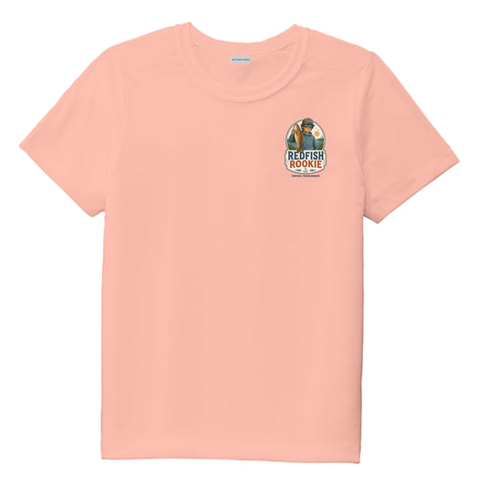 Youth Boys Performance Tee UPF 50 Protection - Redfish Rookie by Salty Kiss coastal apparel