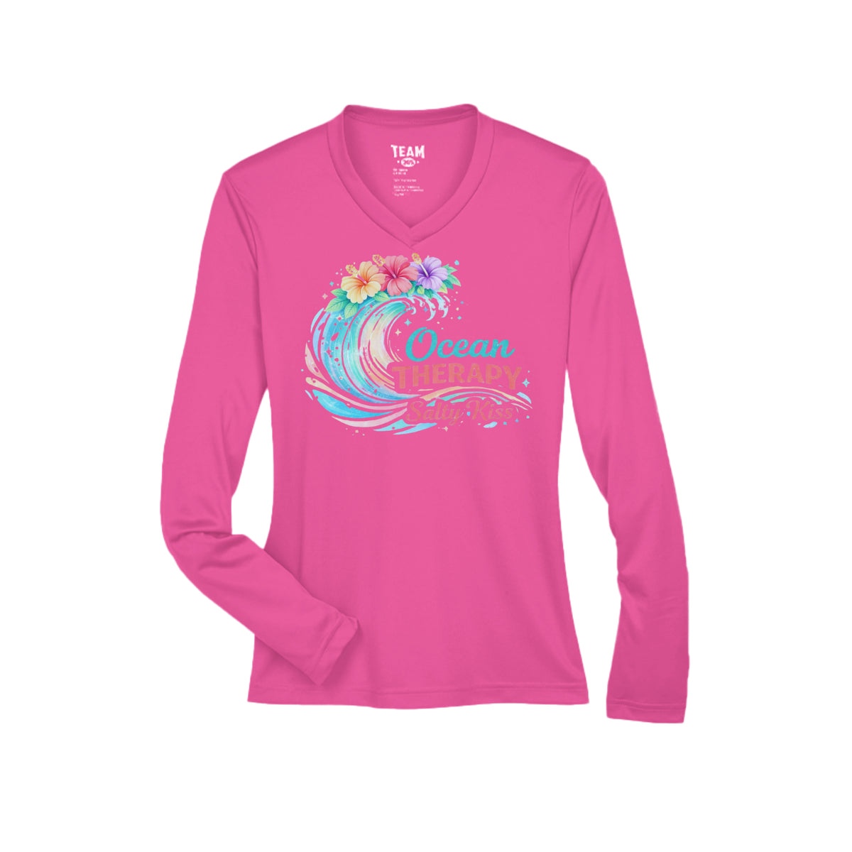 Women's Performance Long Sleeve UV 40+ - Ocean Therapy by Salty Kiss coastal apparel
