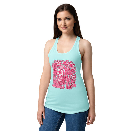 Women’s Racerback Tank - Coastal Love Sea Turtle by Salty Kiss coastal apparel