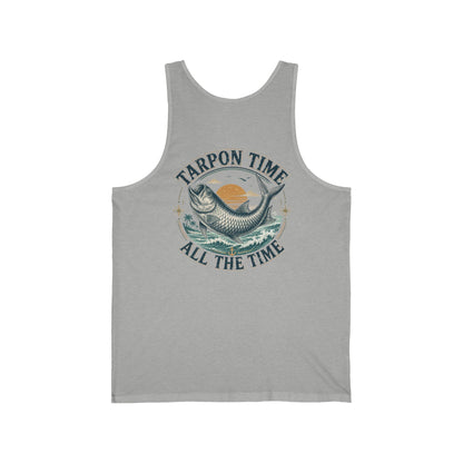 Men's Fishing Tank Top - Tarpon Time All the Time