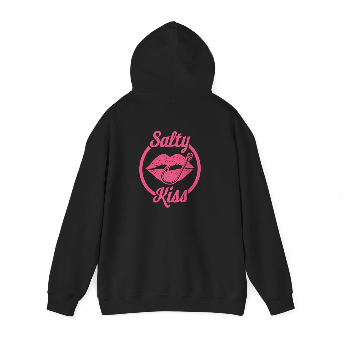 "Salty Kiss" Heavy Blend™ Hoodie - pink logo