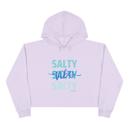Women's Crop Hoodie - Salty Vibes by Salty Kiss coastal apparel