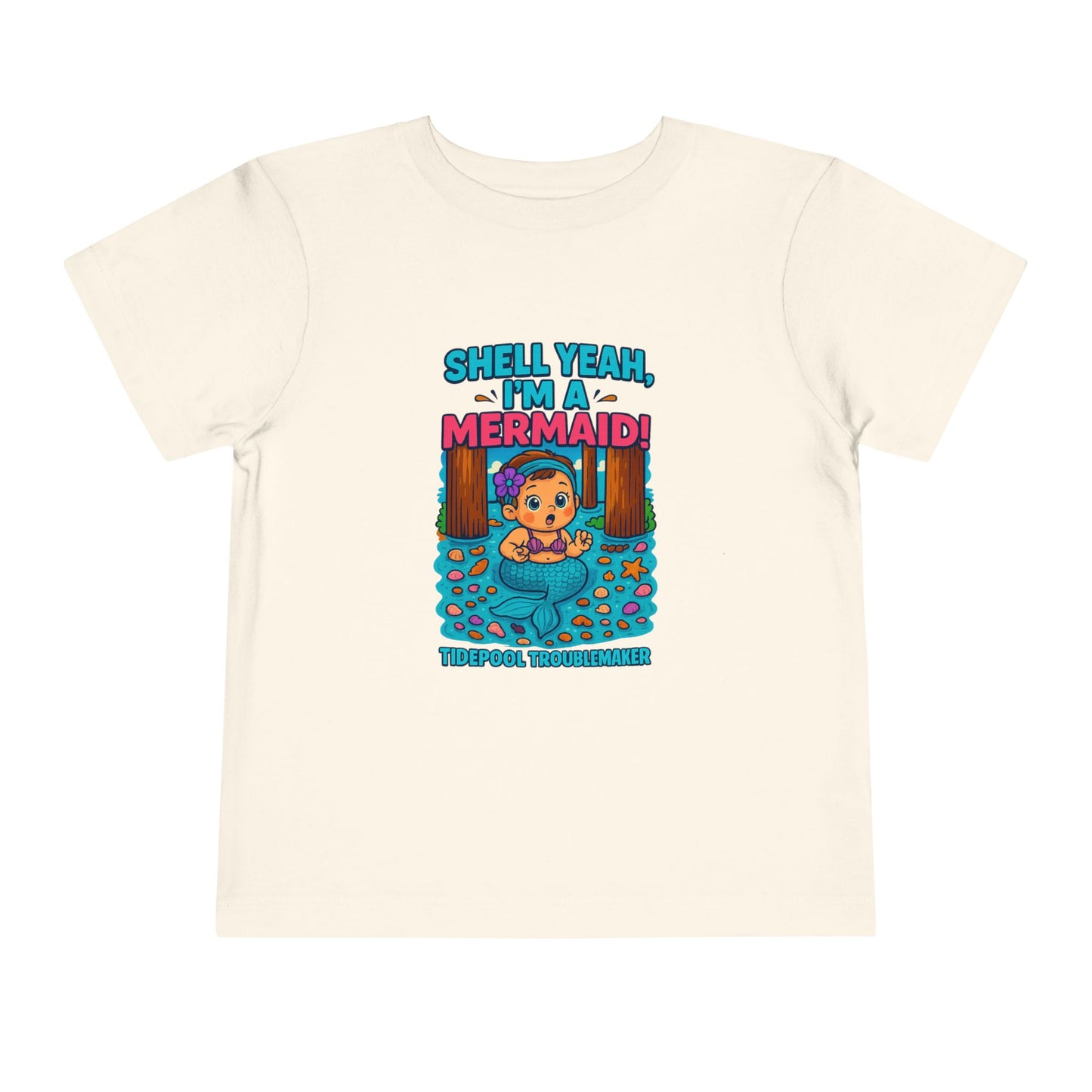 Toddler Girls Mermaid Tee – Shell Yeah, I’m a Mermaid