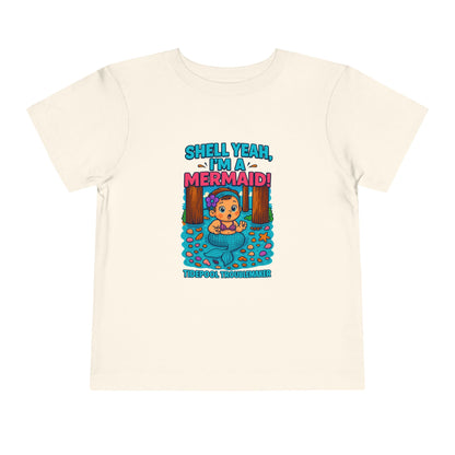Toddler Girls Mermaid Tee – Shell Yeah, I’m a Mermaid