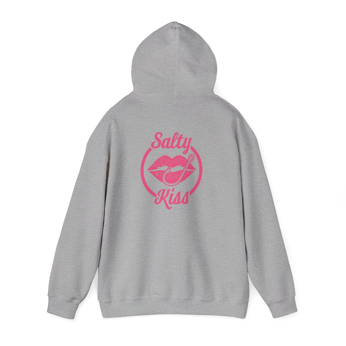 "Salty Kiss" Heavy Blend™ Hoodie - pink logo