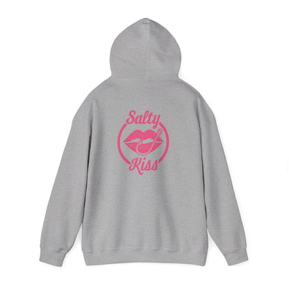 "Salty Kiss" Heavy Blend™ Hoodie - pink logo