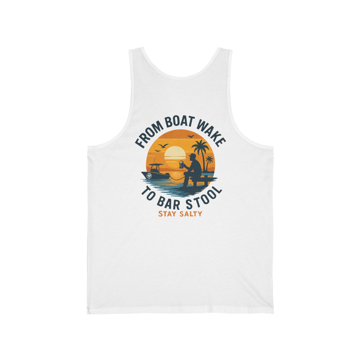 Men’s Boat Day Tank Top – From Boat Wake to Bar Stool