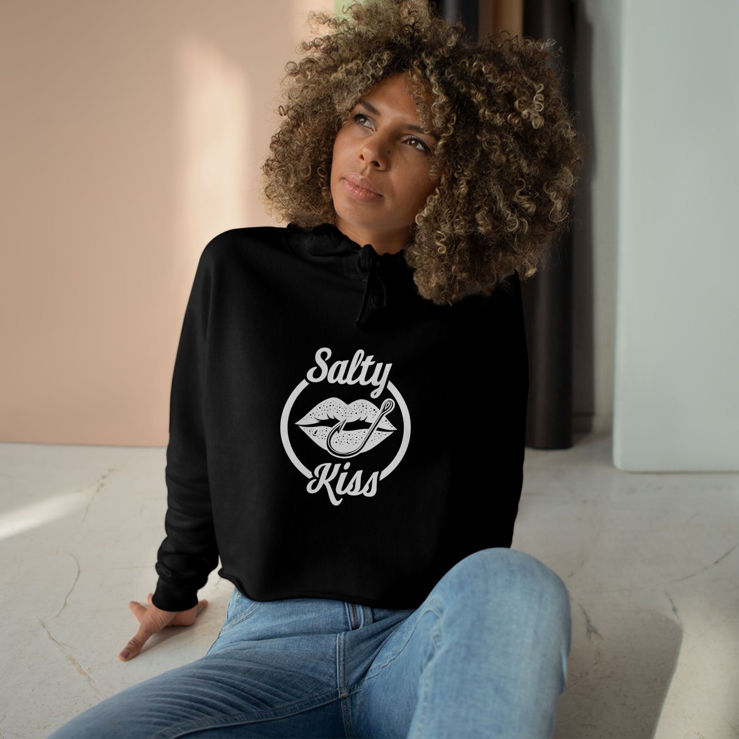 "Salty Kiss" Crop Hoodie
