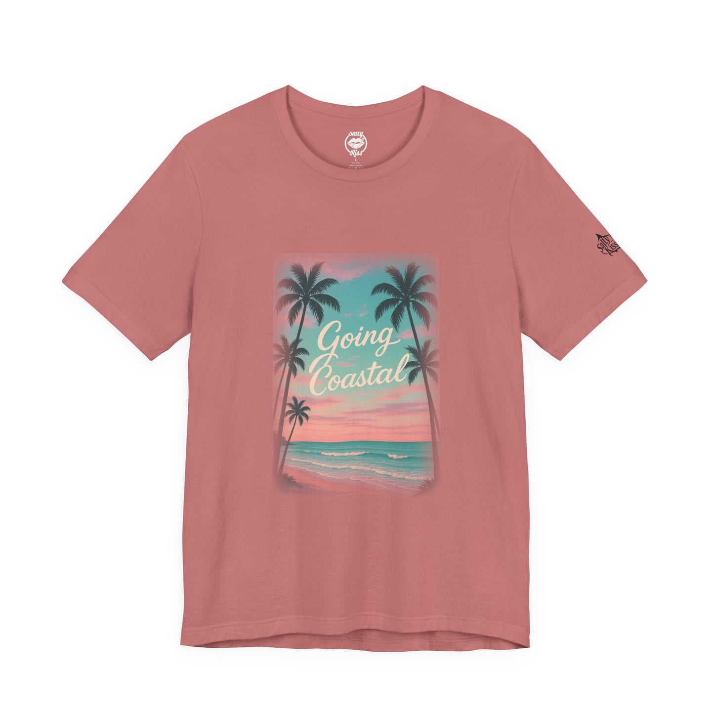 "Going Coastal Beach Scene" Tee Women
