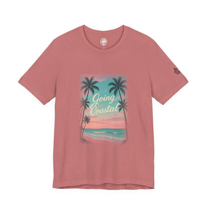 "Going Coastal Beach Scene" Tee Women