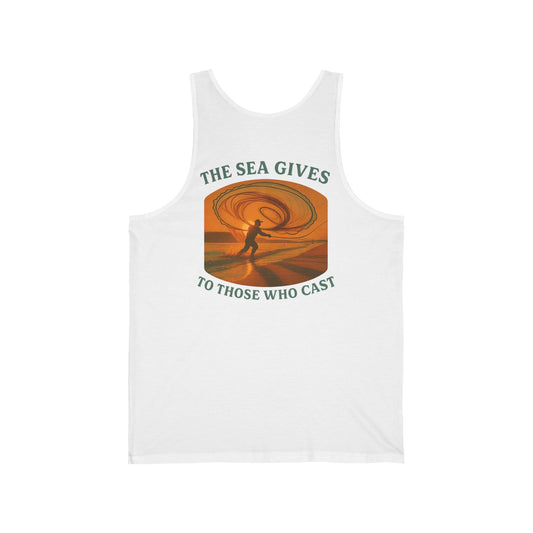 "The Sea Gives to Those Who Cast" Tank Top