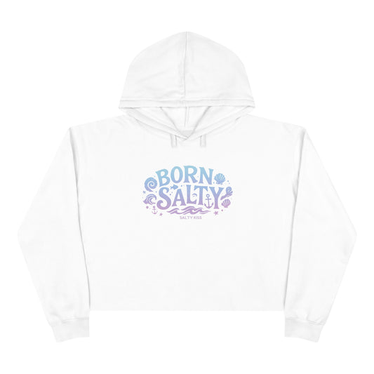 Women's Crop Hoodie - Born Salty