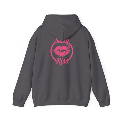 "Salty Kiss" Heavy Blend™ Hoodie - pink logo