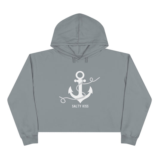 Women's Crop Hoodie -Coastal Anchor