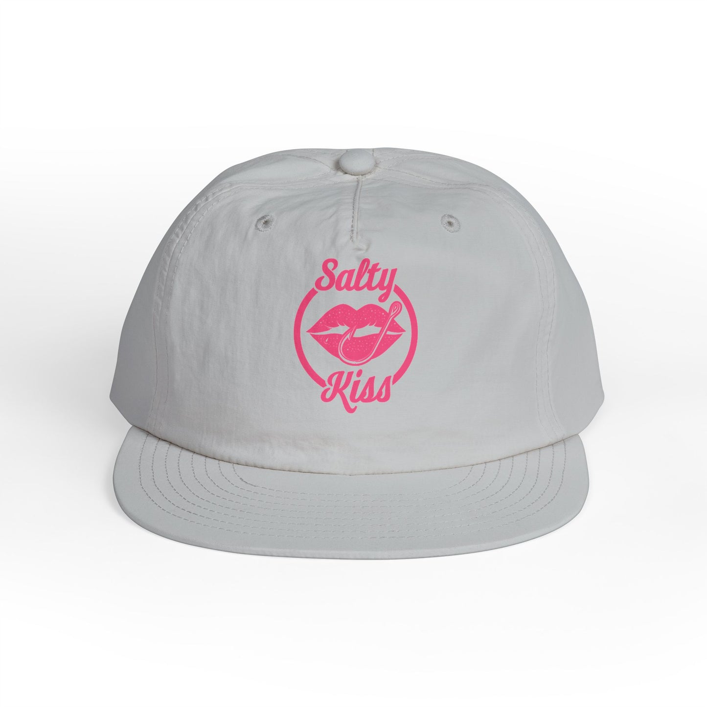 Trendy Surf Cap with "Salty Kiss" - pink Logo