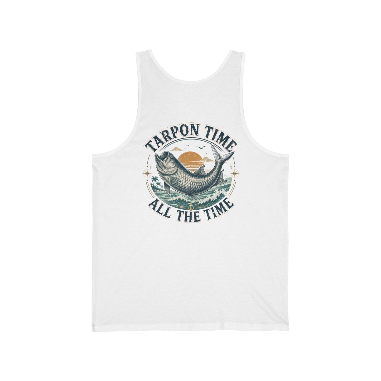 Men's Fishing Tank Top - Tarpon Time All the Time
