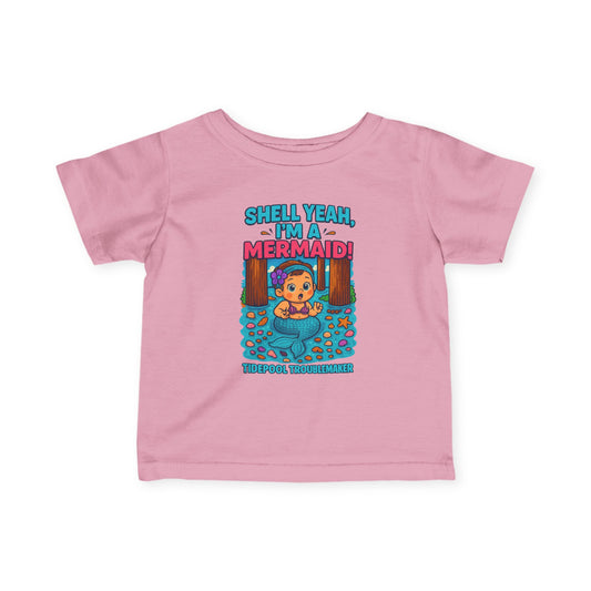 Infant Girls Mermaid Tee - Shell Yeah, I'm a Mermaid