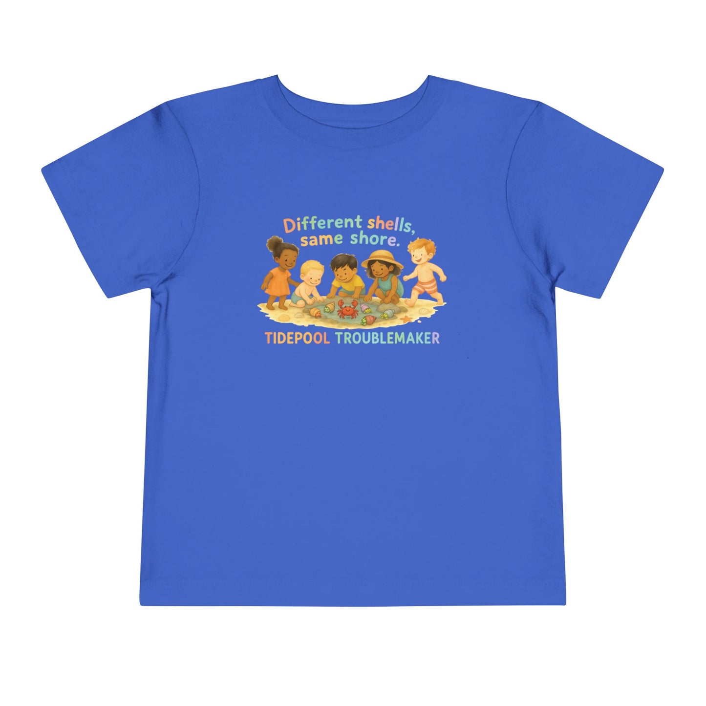 Toddler Coastal Kindness Tee – Different Shells, Same Shore - Unisex