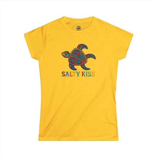 "Psychedelic Turtle" Fitted Tee