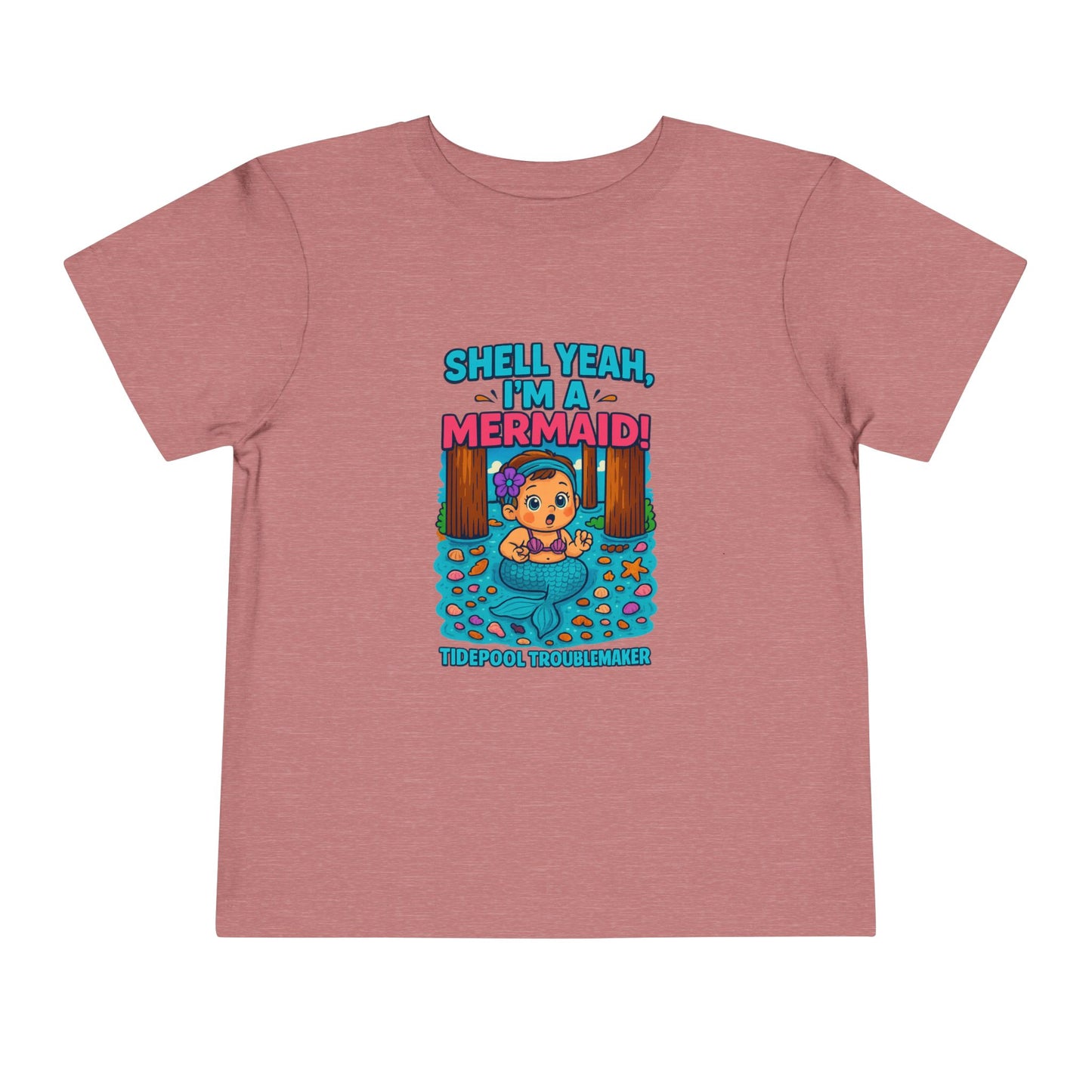 Toddler Girls Mermaid Tee – Shell Yeah, I’m a Mermaid