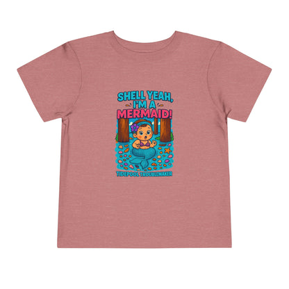 Toddler Girls Mermaid Tee – Shell Yeah, I’m a Mermaid