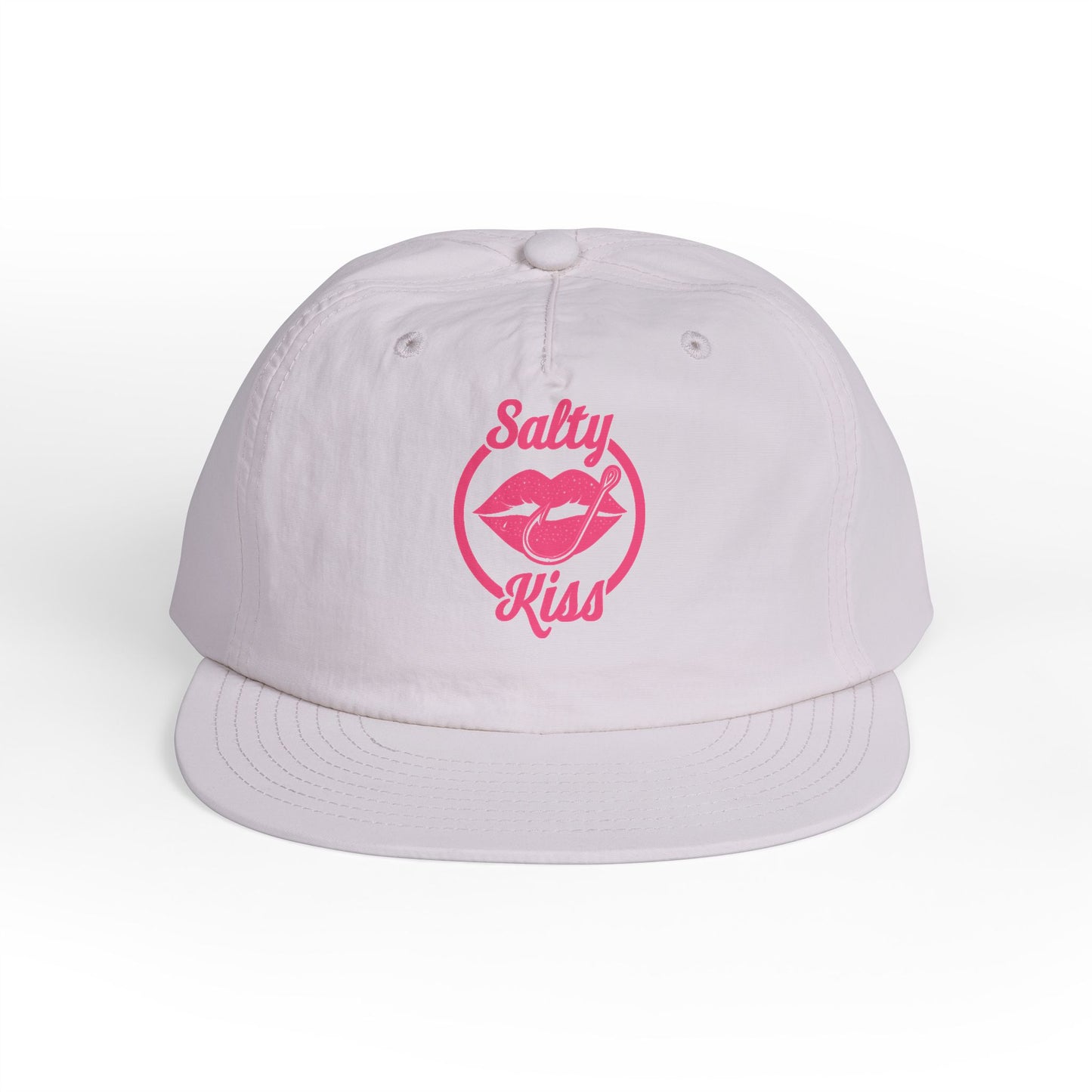 Trendy Surf Cap with "Salty Kiss" - pink Logo