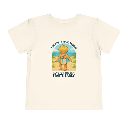 Toddler Girls Coastal Beach Tee – Love for the Sea Starts Early