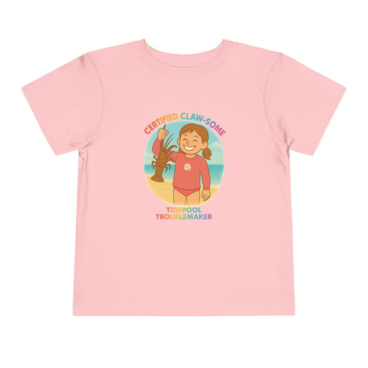 Toddler Girls Crab Beach Tee – Certified Claw-Some
