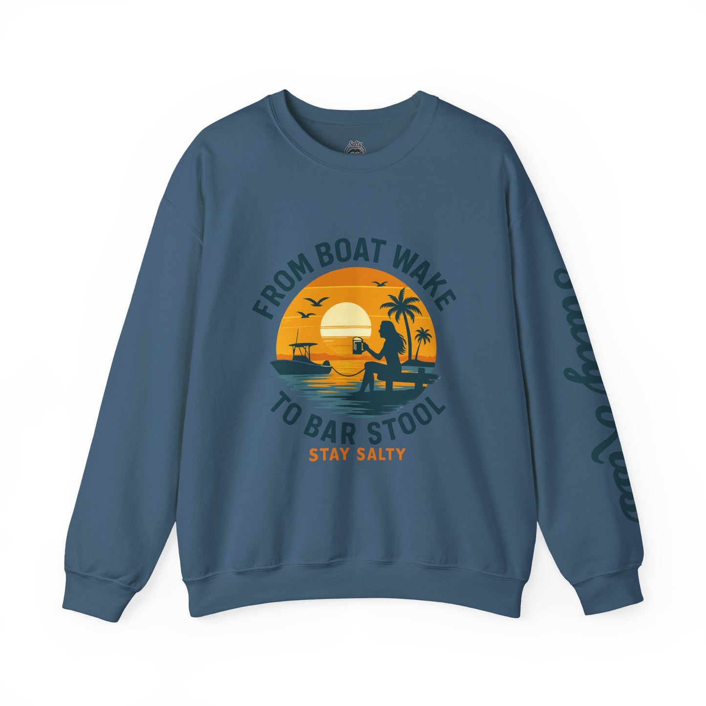 "From Boat Wake to Bar Stool" Crewneck Sweatshirt