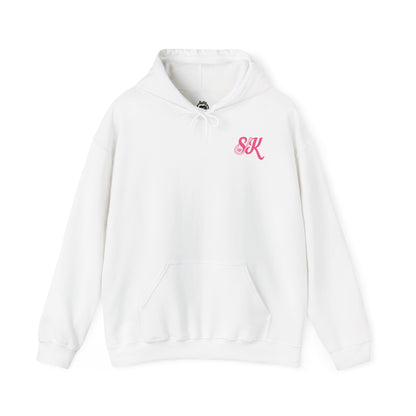 "Salty Kiss" Heavy Blend™ Hoodie - pink logo